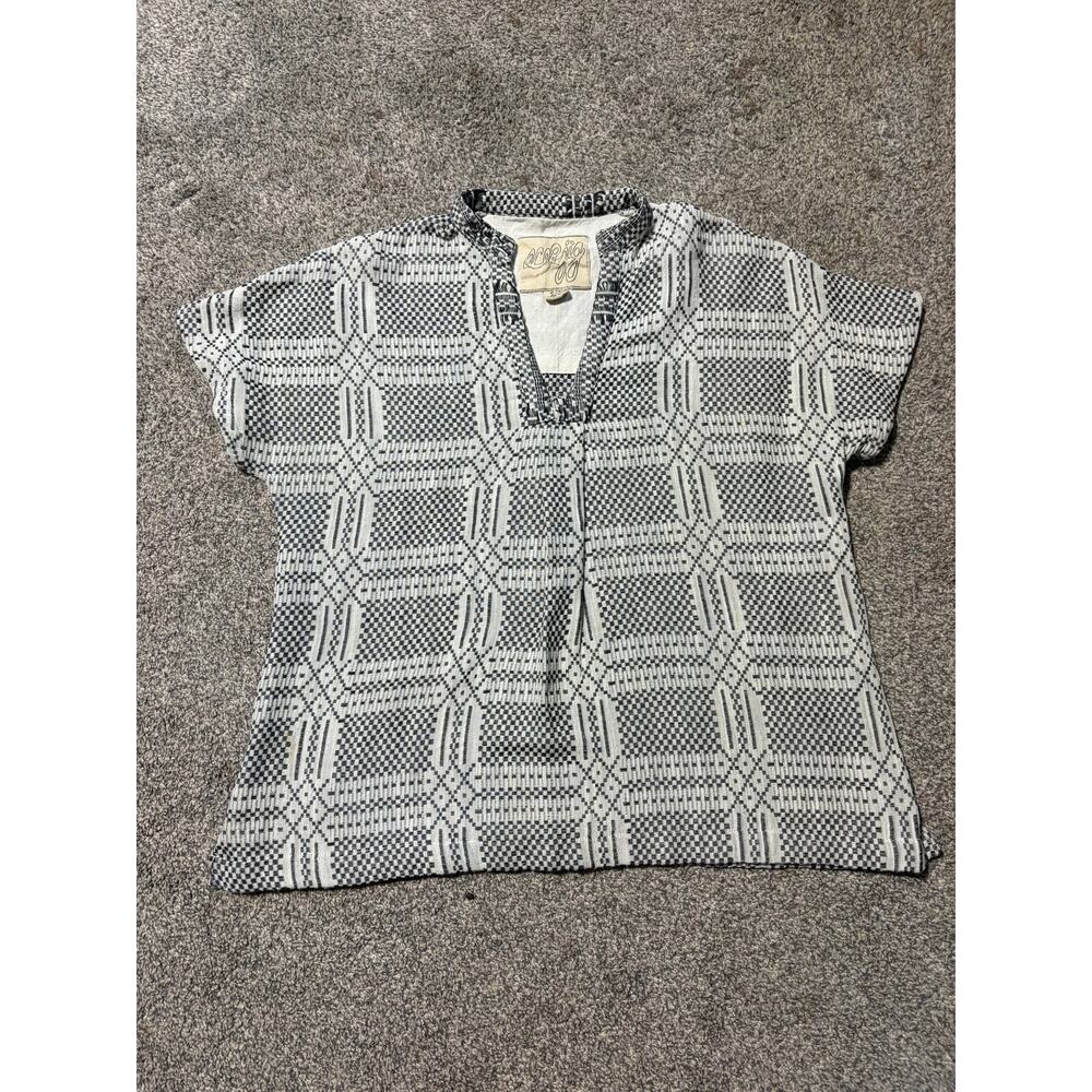 Ace & Jig womens small Highland pattern AOP shirt